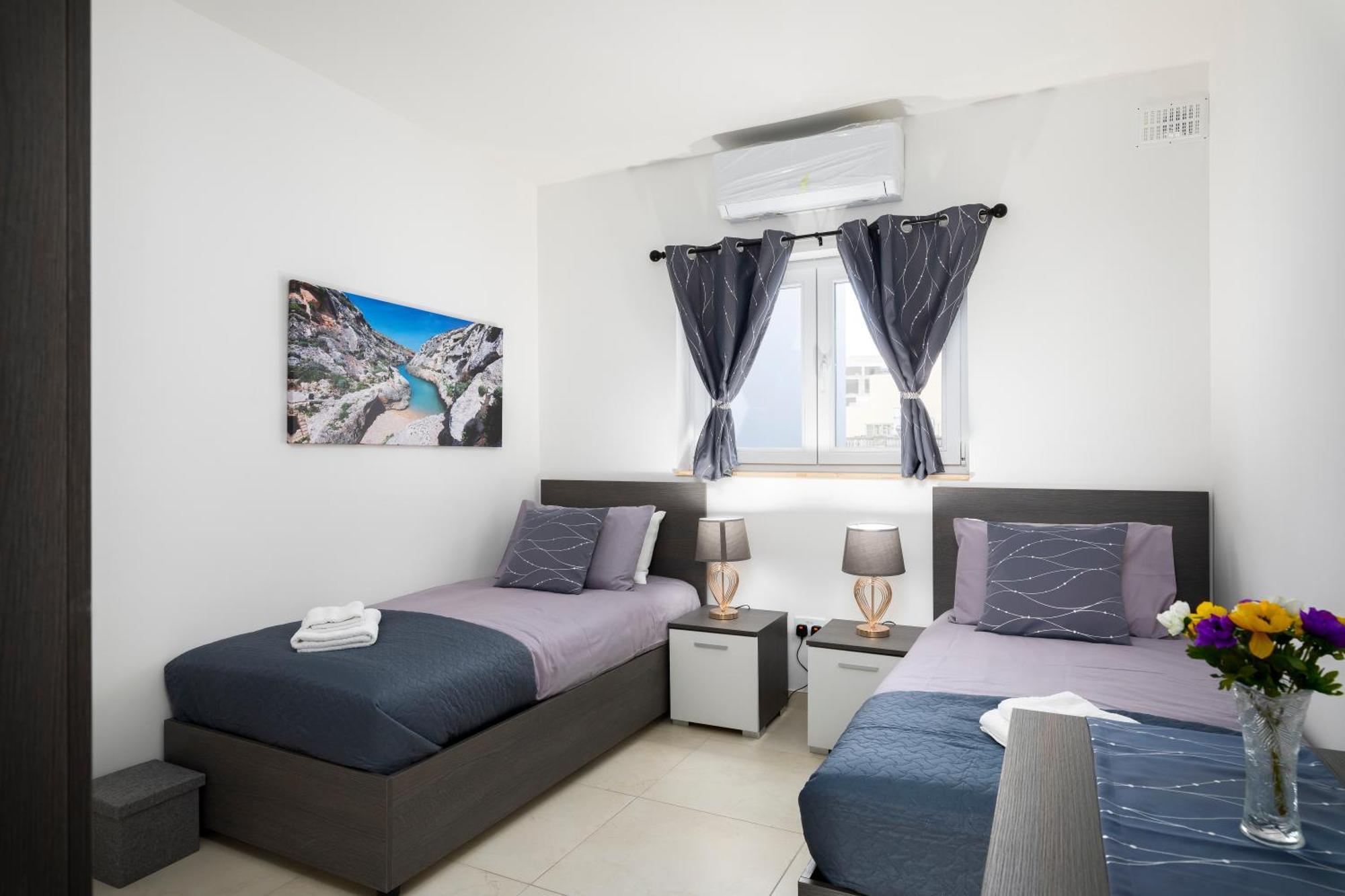 סיינט פול ביי Modern & Spacious 2Br Apartment With Country Views - Close To Xemxija Bay מראה חיצוני תמונה